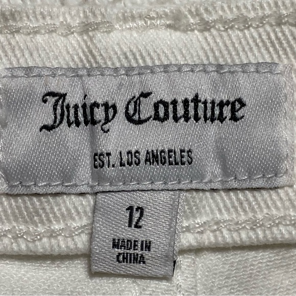 Juicy Couture Denim Short 12 White Comfort Stretch Versatile Boho* Neutral** NWT - Picture 7 of 8